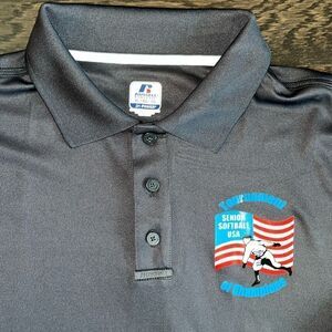 Vintage New Senior Softball World Tournement of Championships Golf polo shirt XL